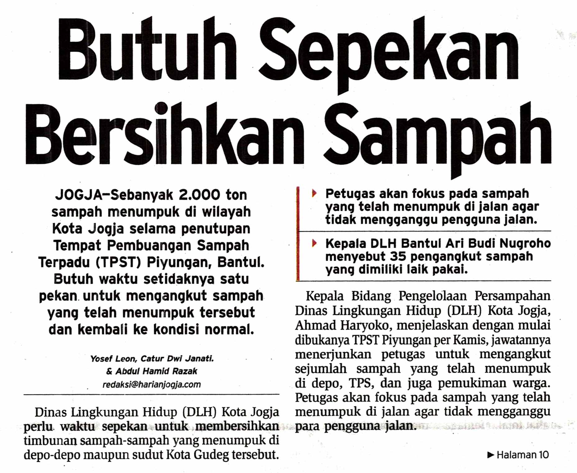Kliping jogja terbaru