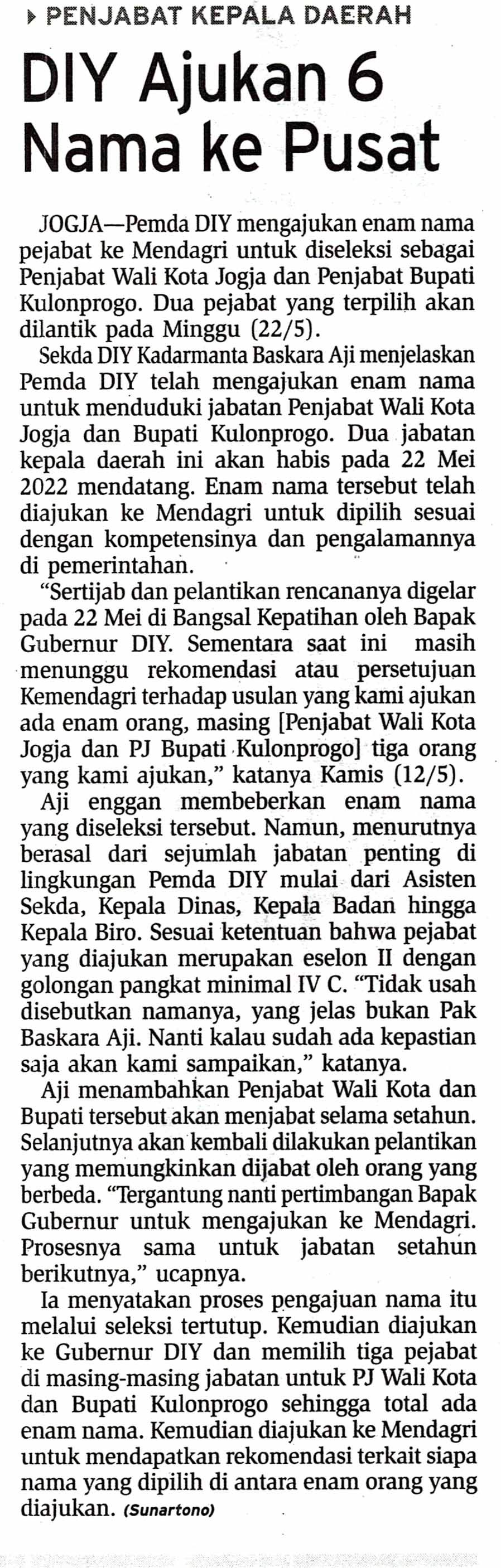 Kliping jogja terbaru
