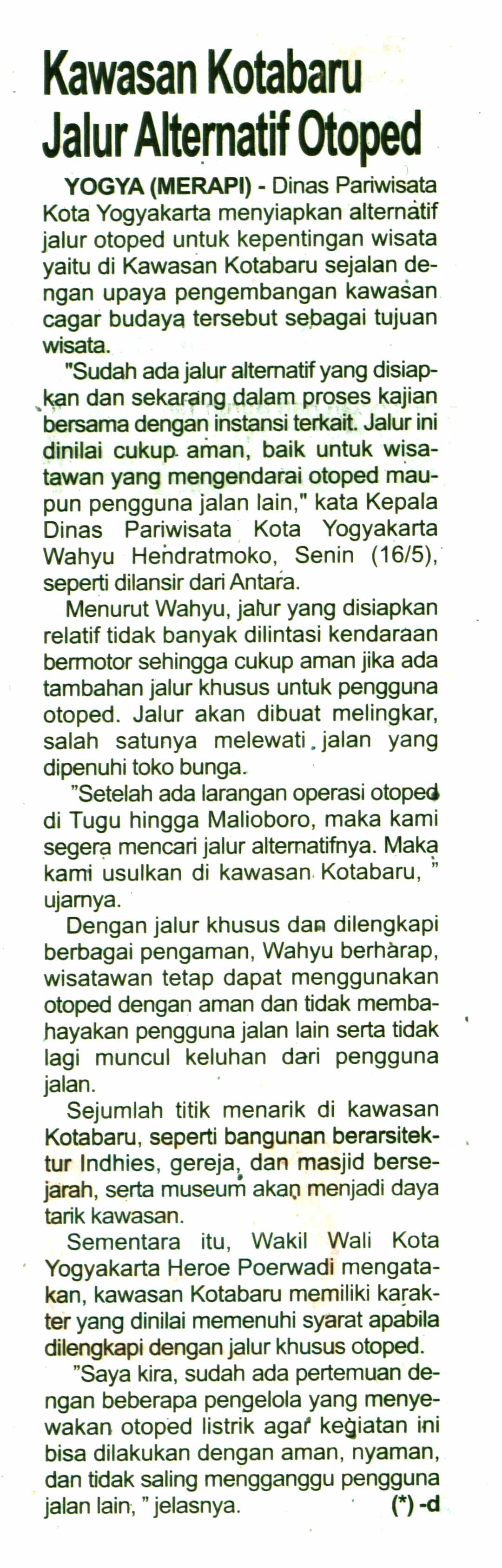 Kliping jogja terbaru