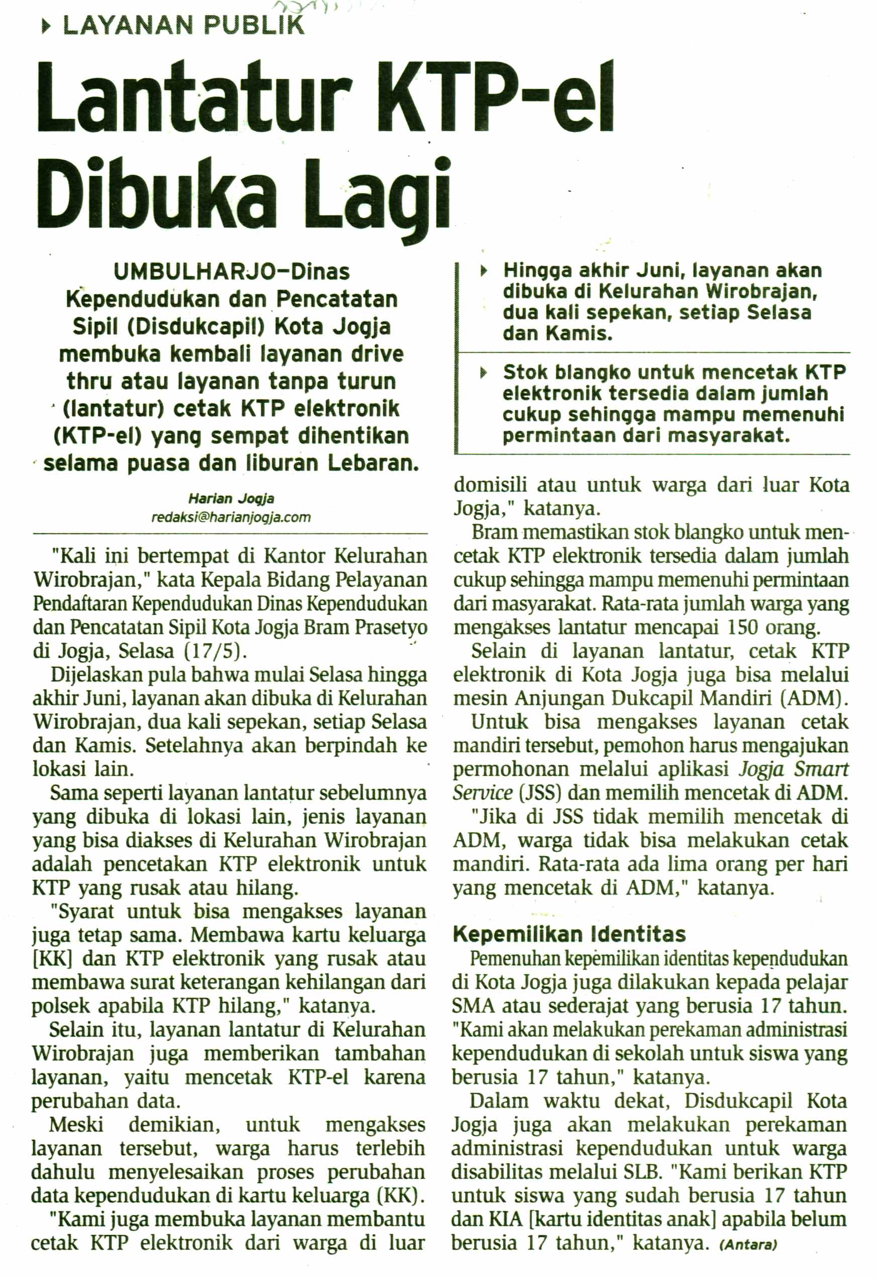 Kliping jogja terbaru