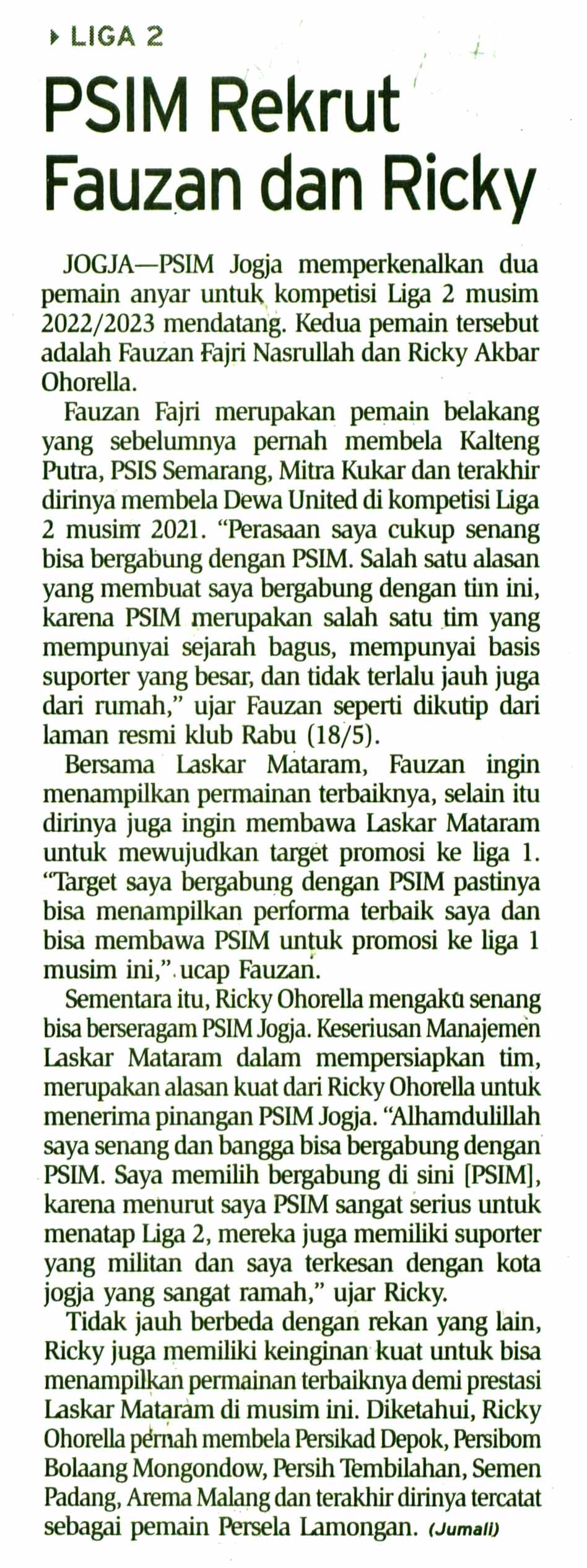 Kliping jogja terbaru