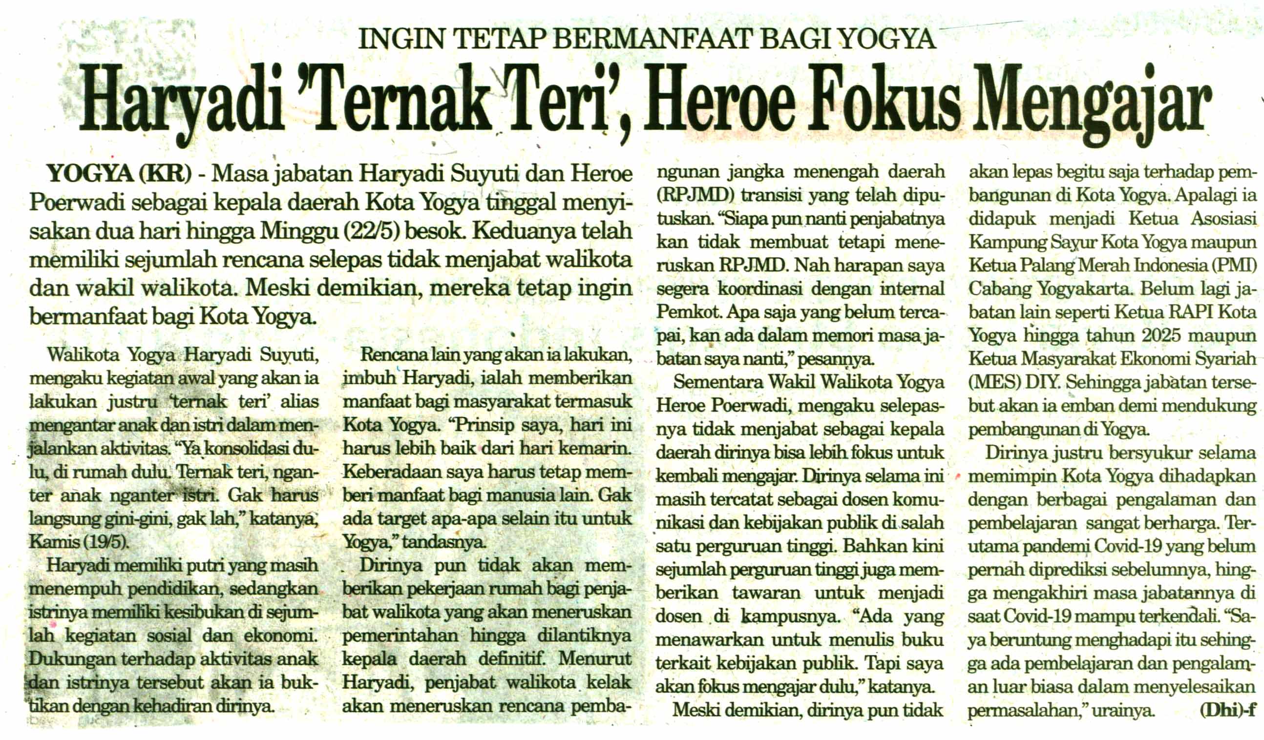 Kliping jogja terbaru