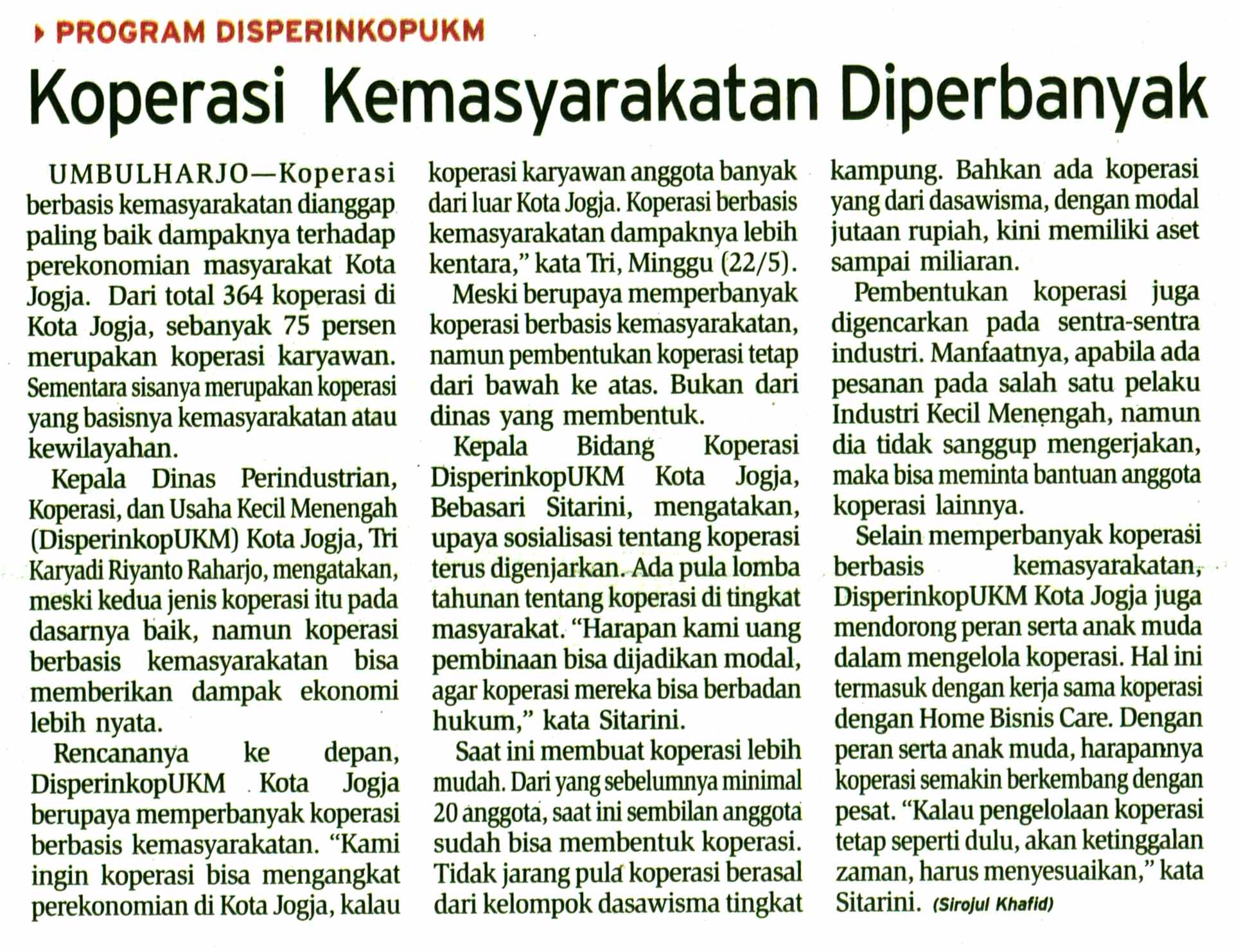 Kliping jogja terbaru