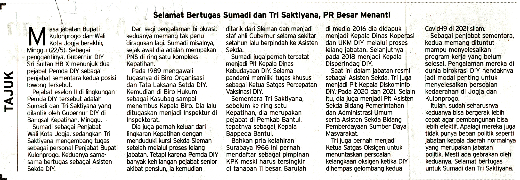 Kliping jogja terbaru