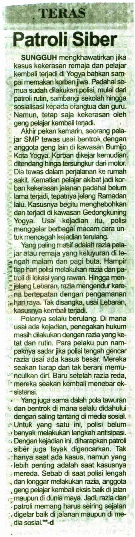 Kliping jogja terbaru