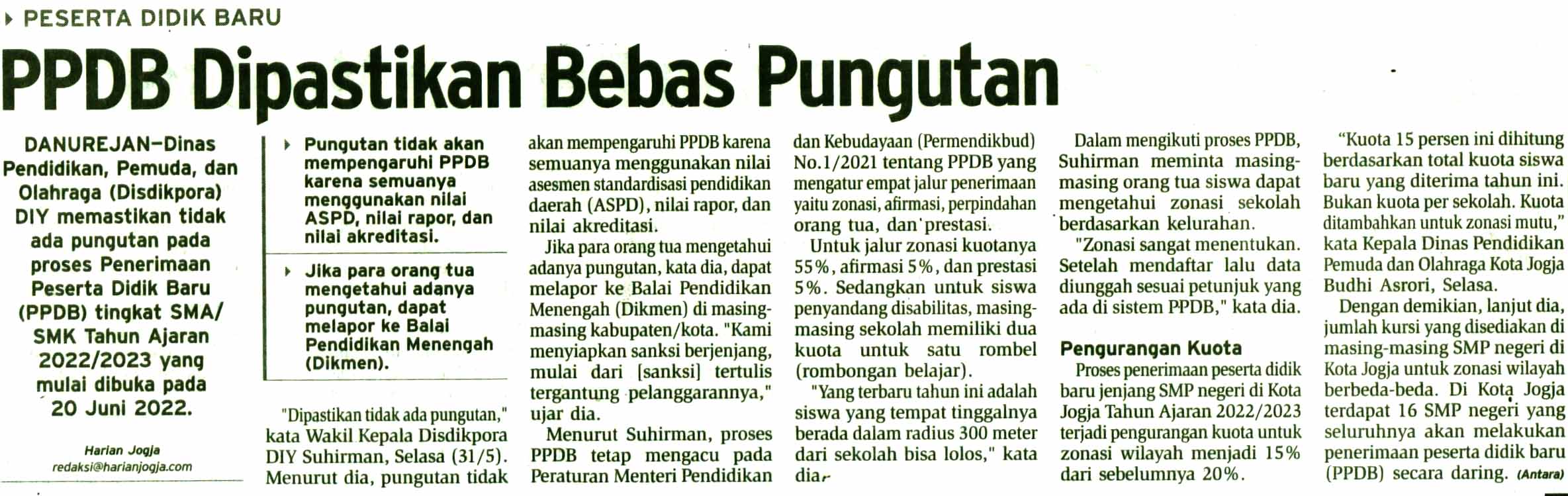 Kliping jogja terbaru