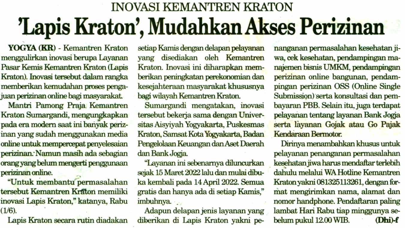Kliping jogja terbaru