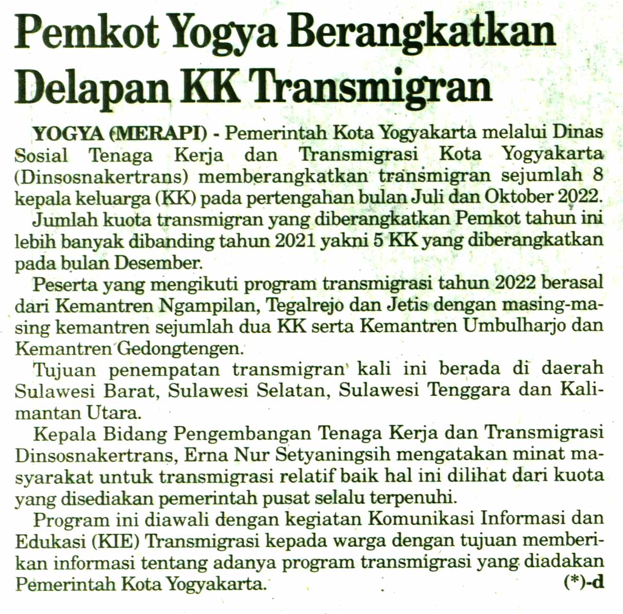 Kliping jogja terbaru