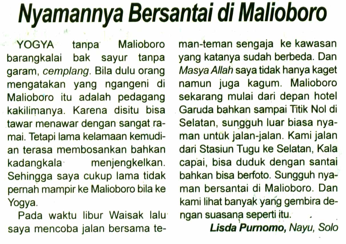 Kliping jogja terbaru