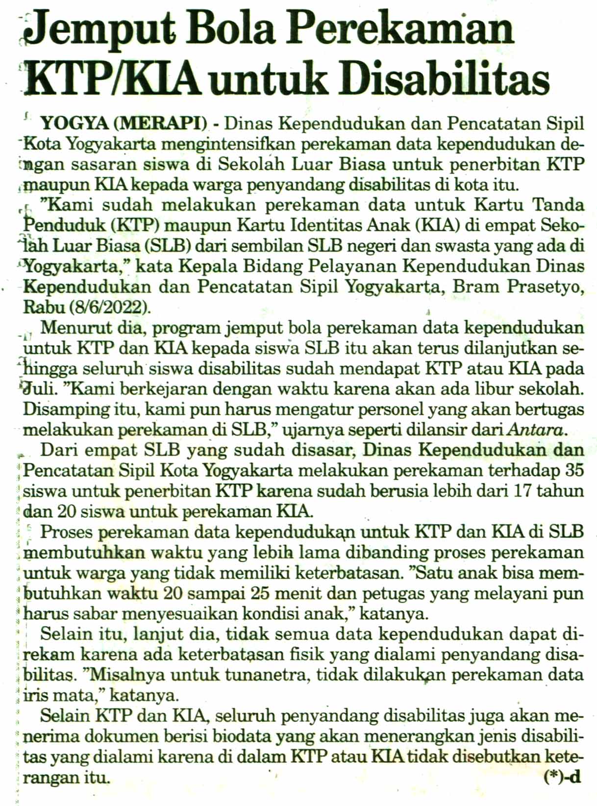 Kliping jogja terbaru