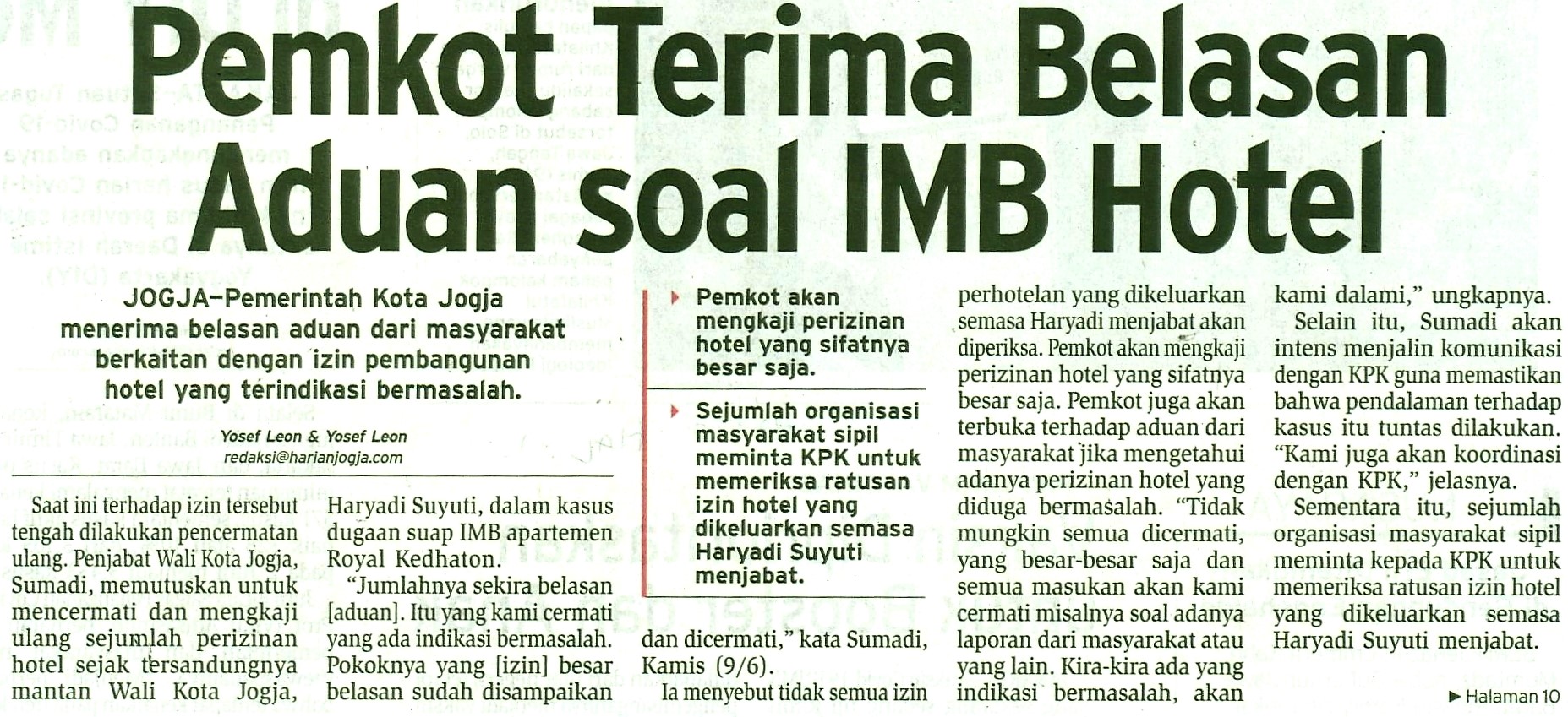 Kliping jogja terbaru