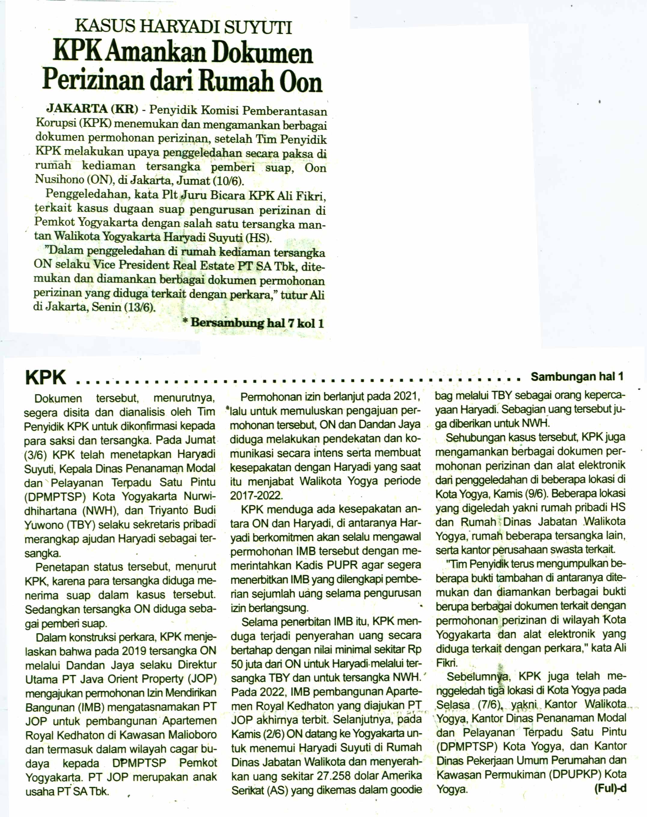 Kliping jogja terbaru