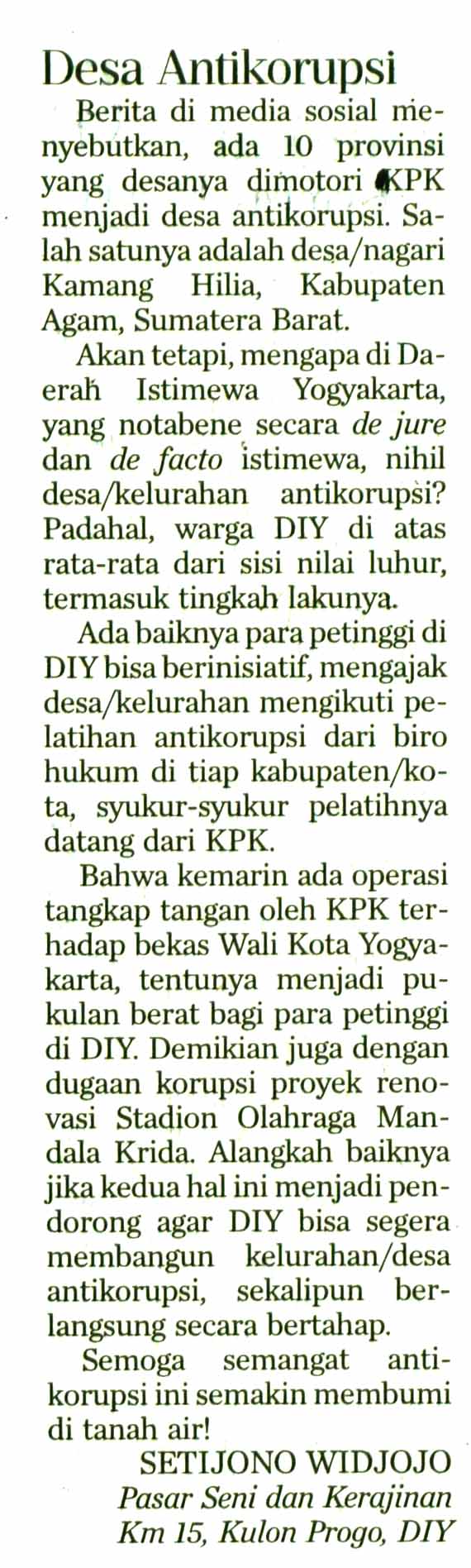 Kliping jogja terbaru