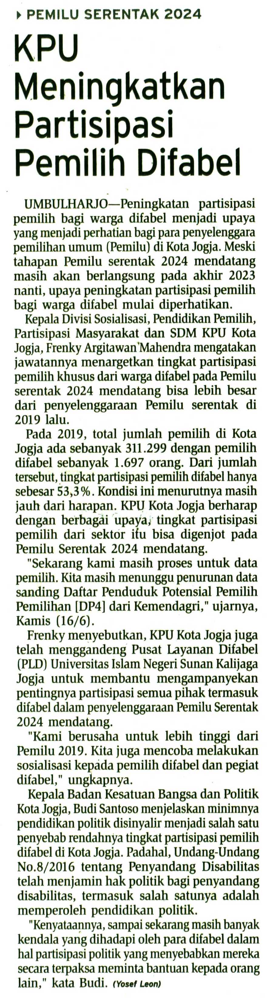 Kliping jogja terbaru
