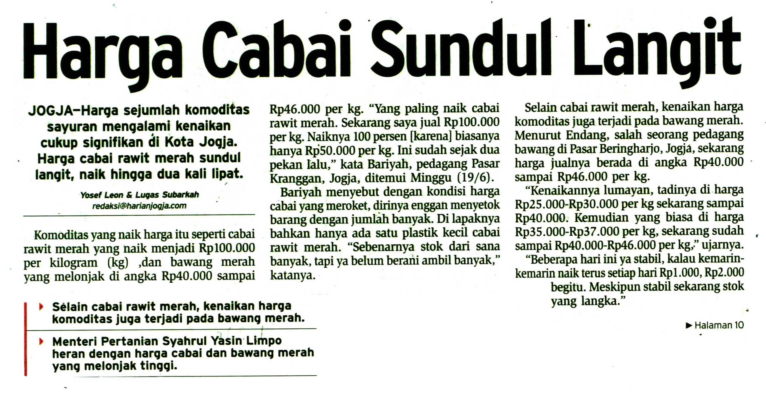 Kliping jogja terbaru