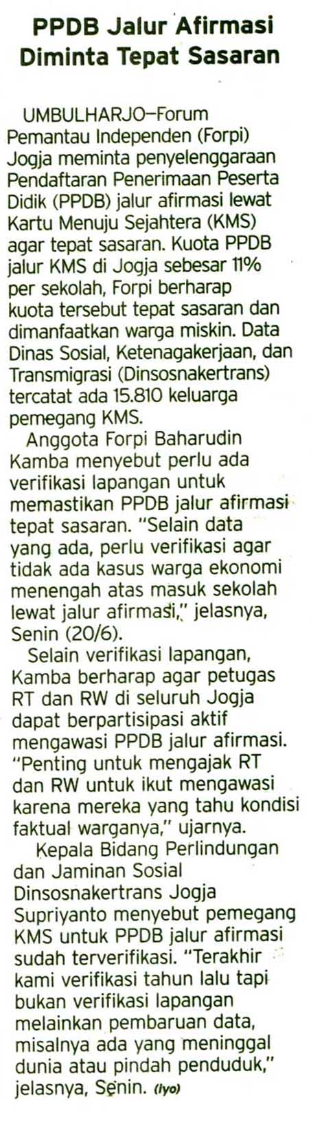 Kliping jogja terbaru