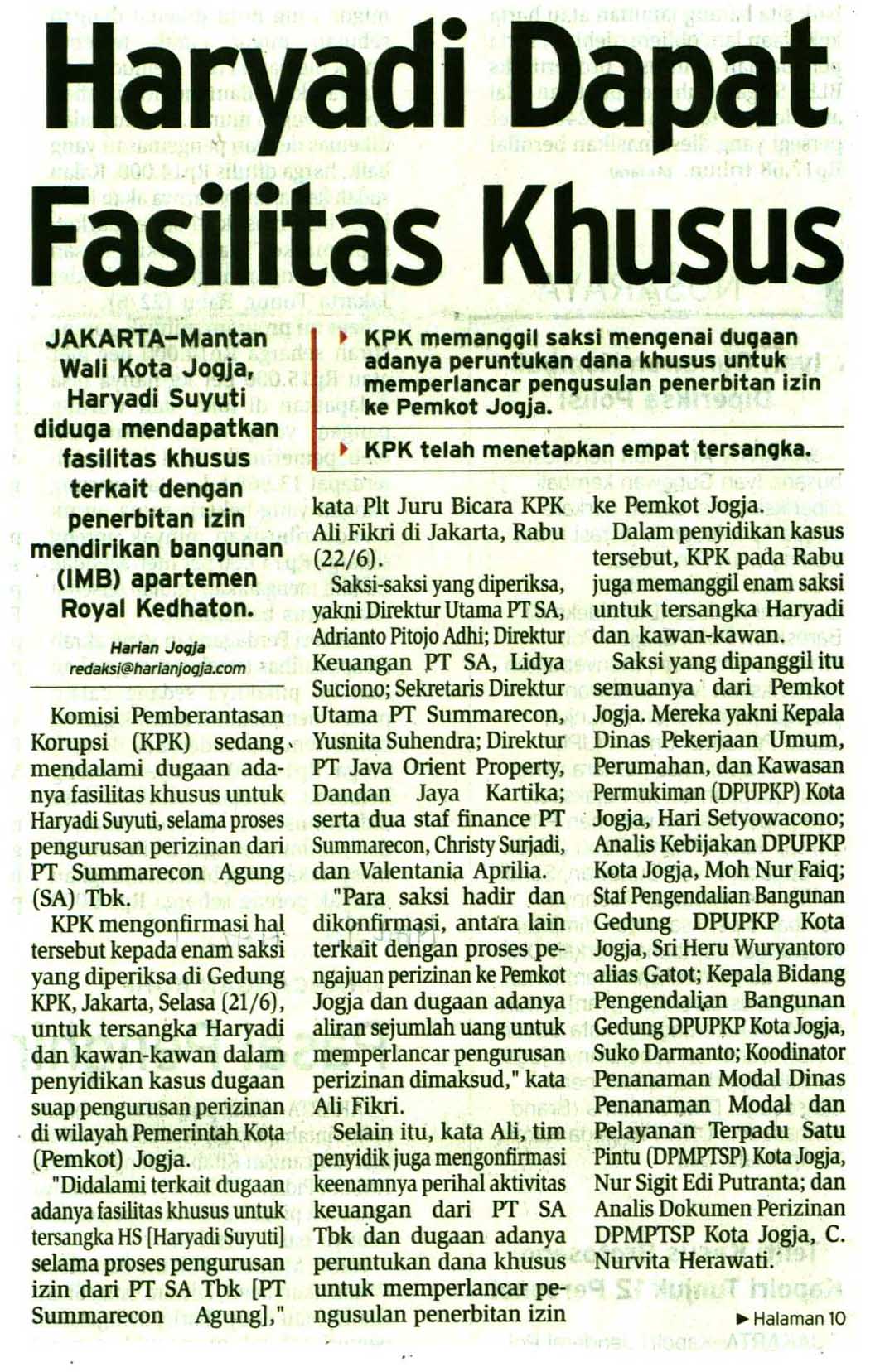 Kliping jogja terbaru