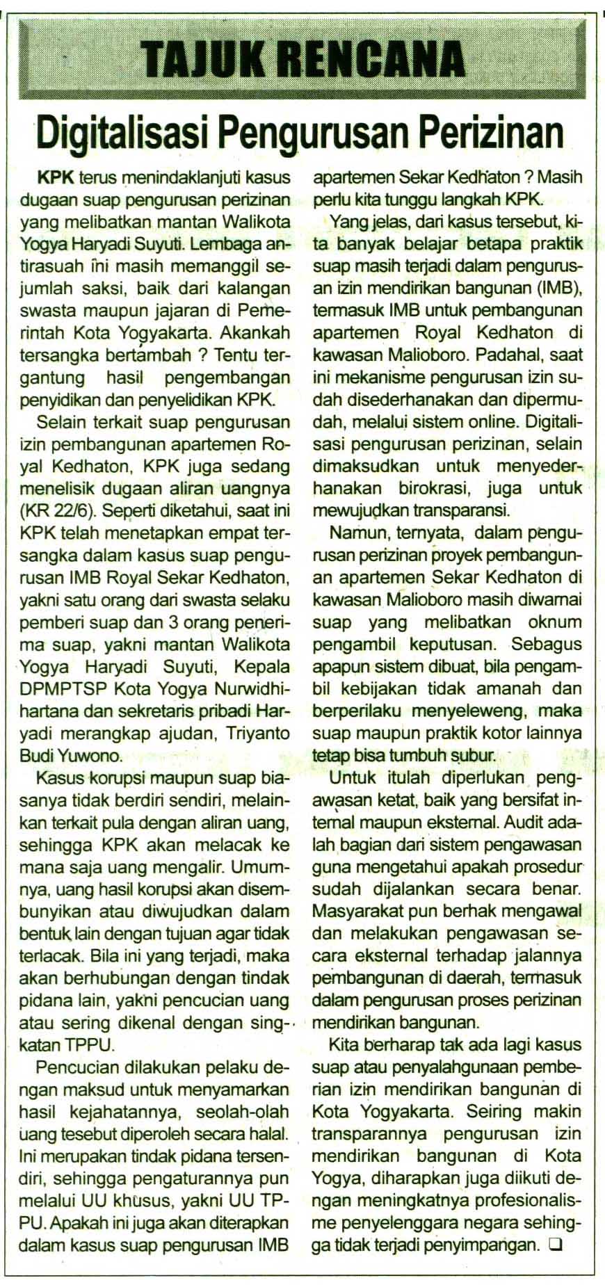 Kliping jogja terbaru