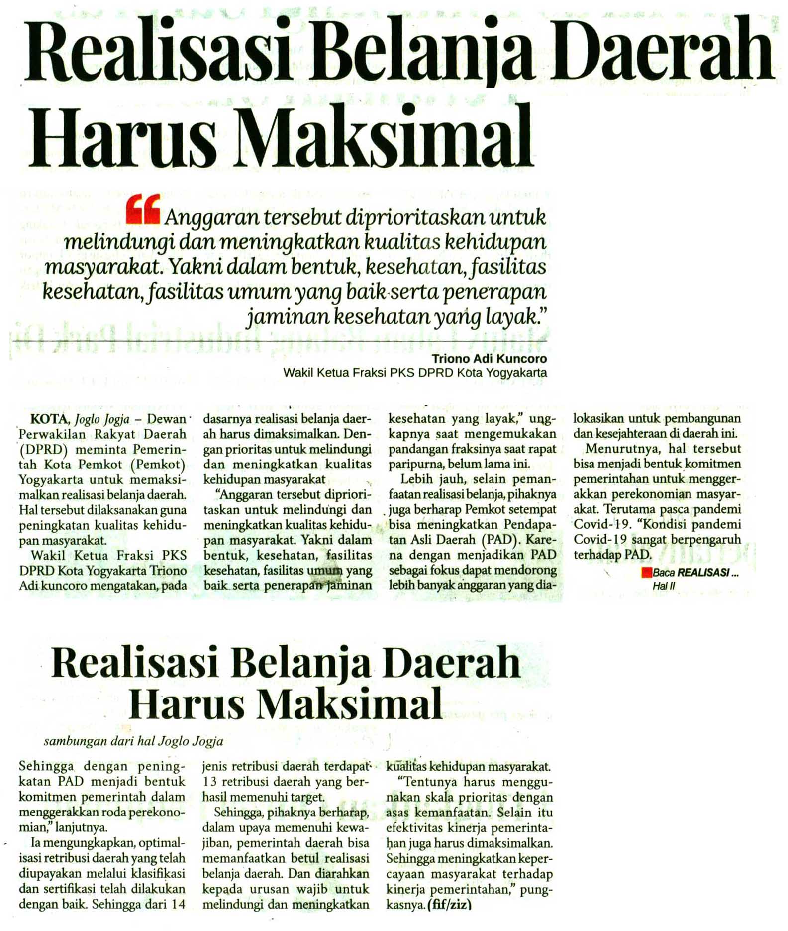Kliping jogja terbaru