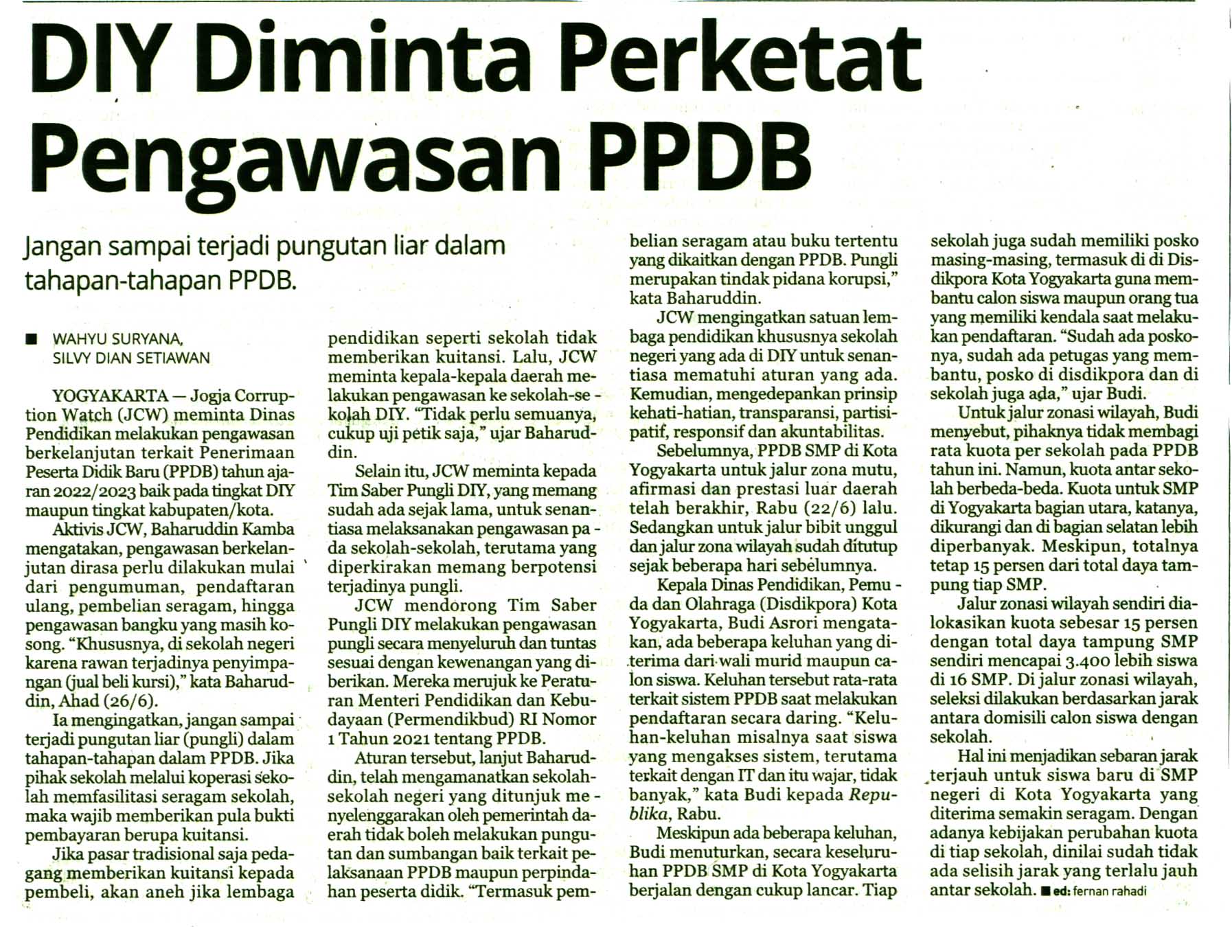 Kliping jogja terbaru