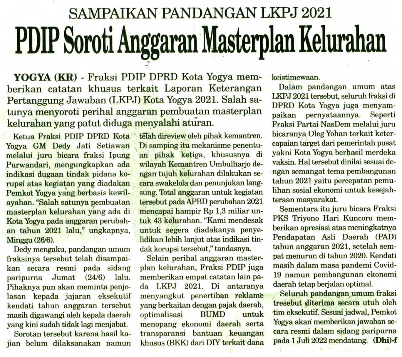 Kliping jogja terbaru