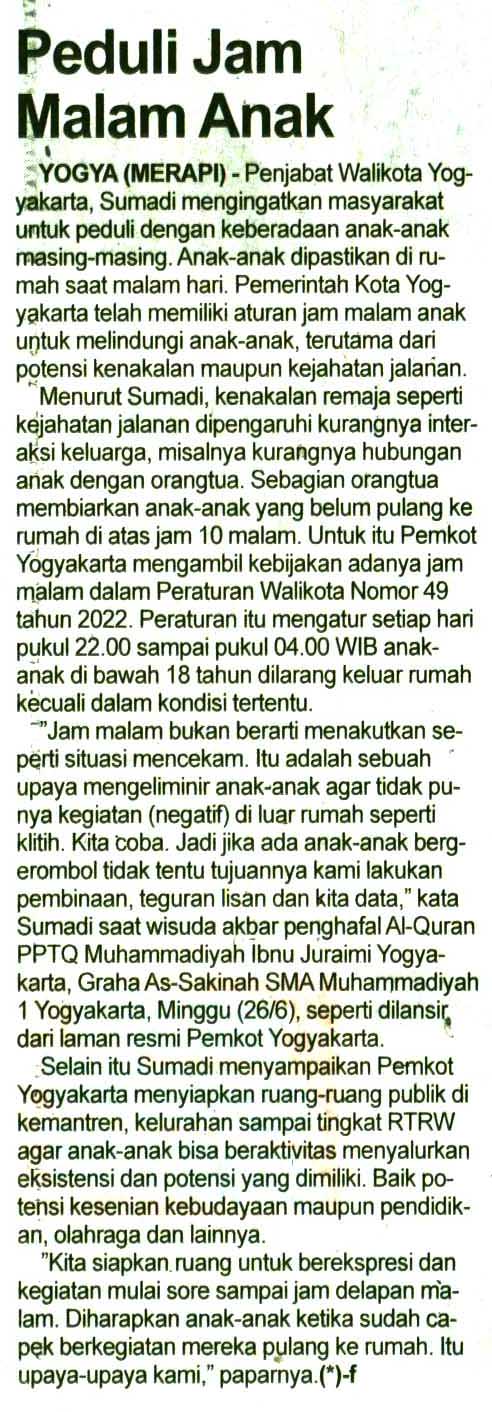 Kliping jogja terbaru