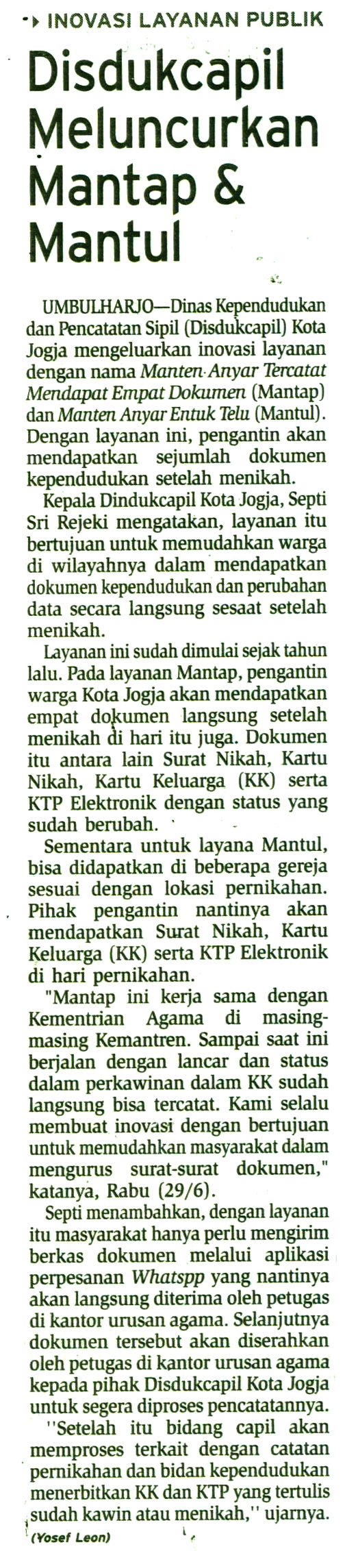 Kliping jogja terbaru