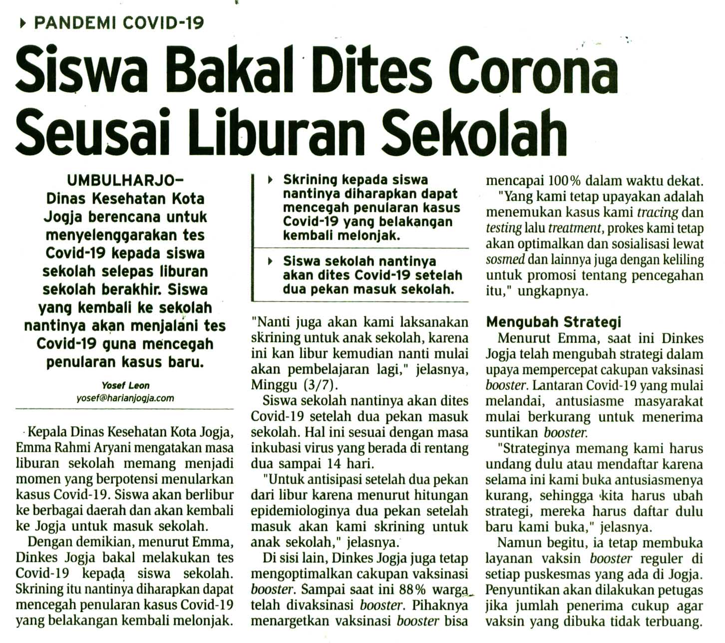 Kliping jogja terbaru