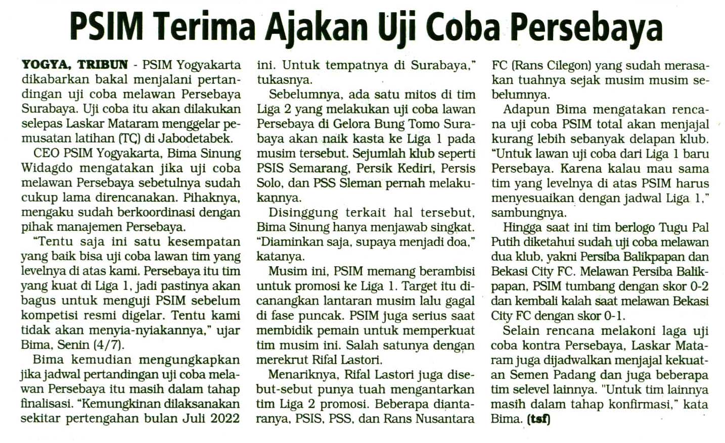 Kliping jogja terbaru