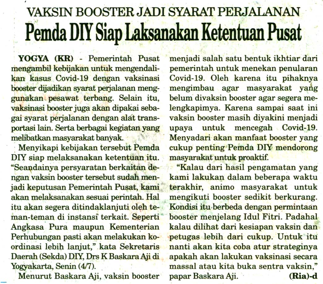 Kliping jogja terbaru