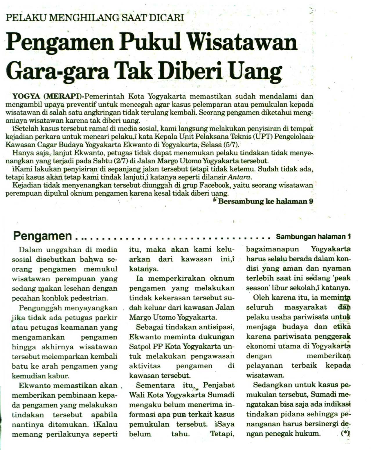 Kliping jogja terbaru