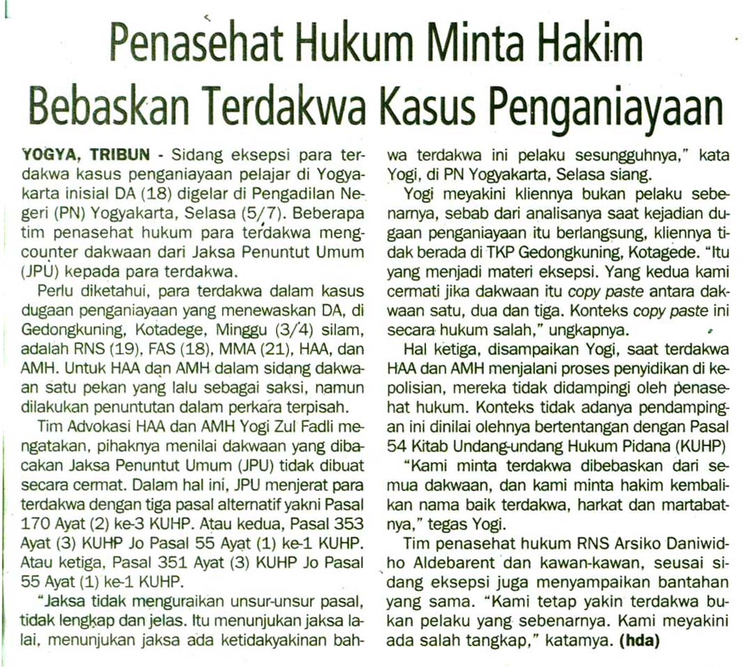 Kliping jogja terbaru