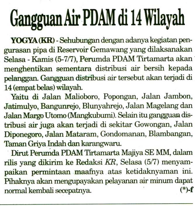 Kliping jogja terbaru