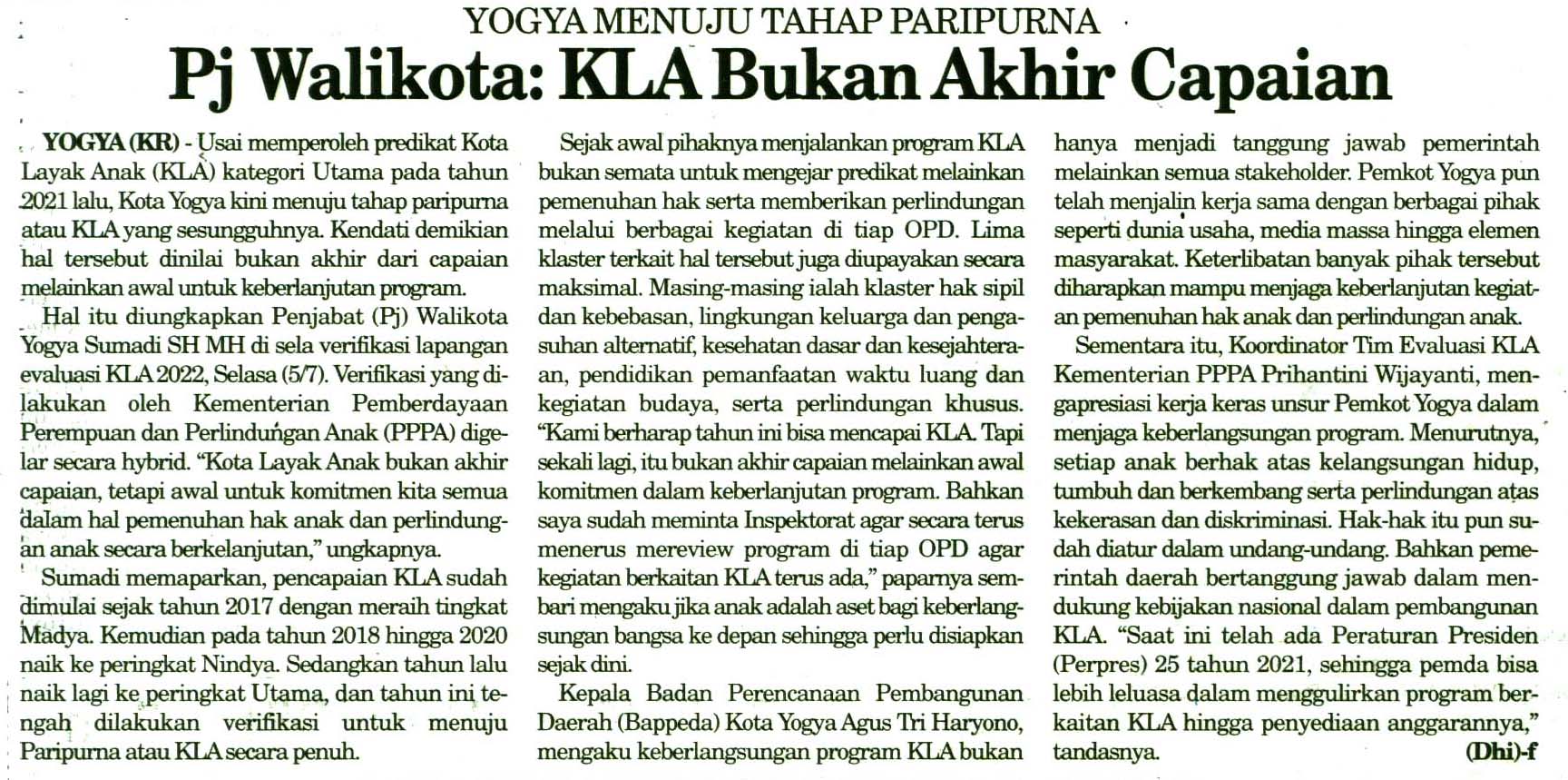 Kliping jogja terbaru