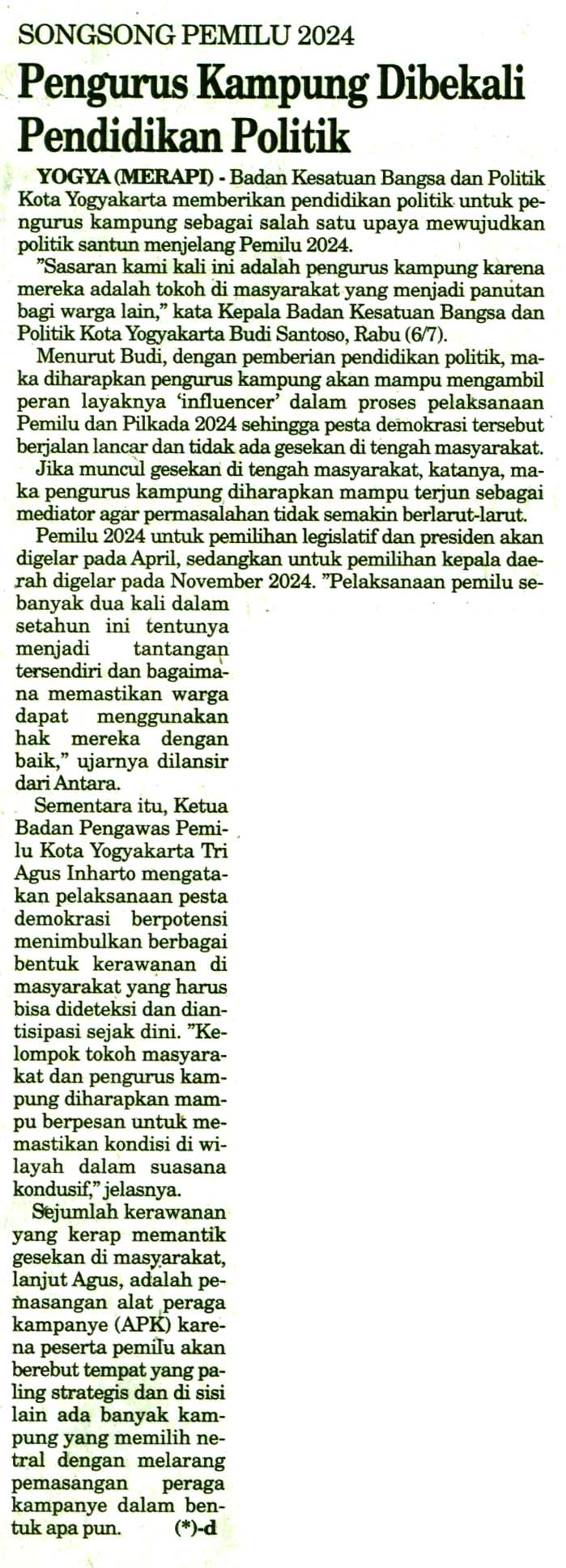 Kliping jogja terbaru