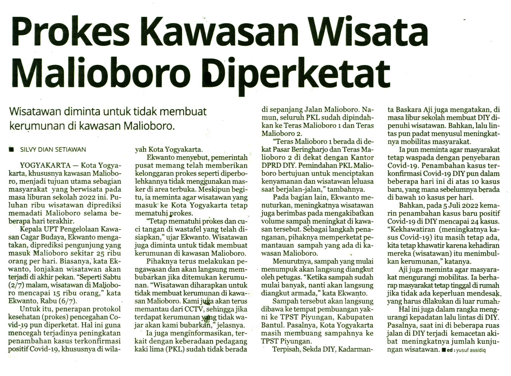 Kliping jogja terbaru