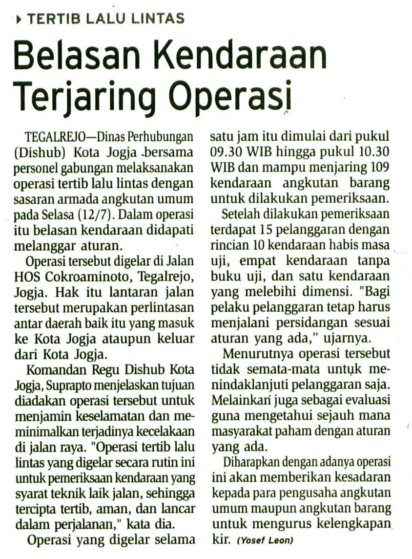 Kliping jogja terbaru