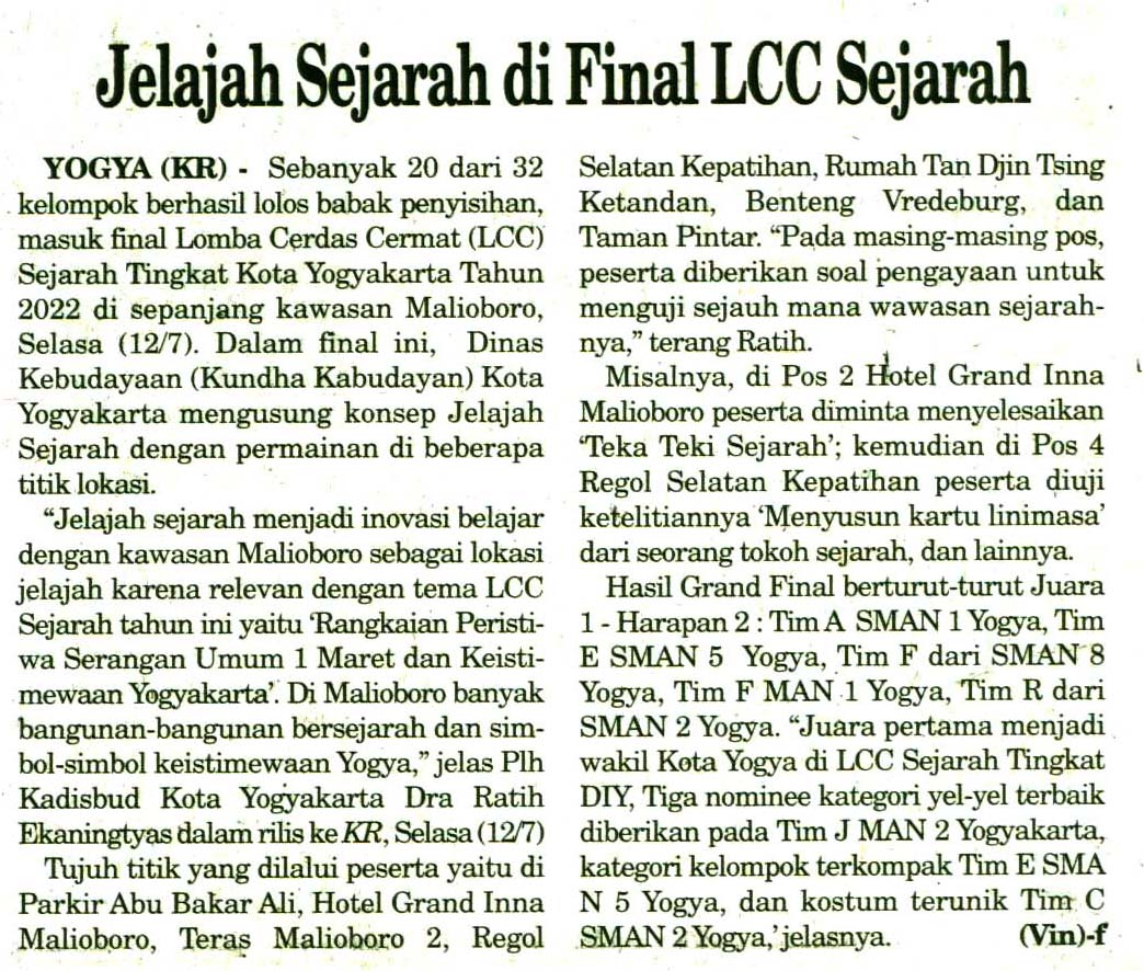 Kliping jogja terbaru