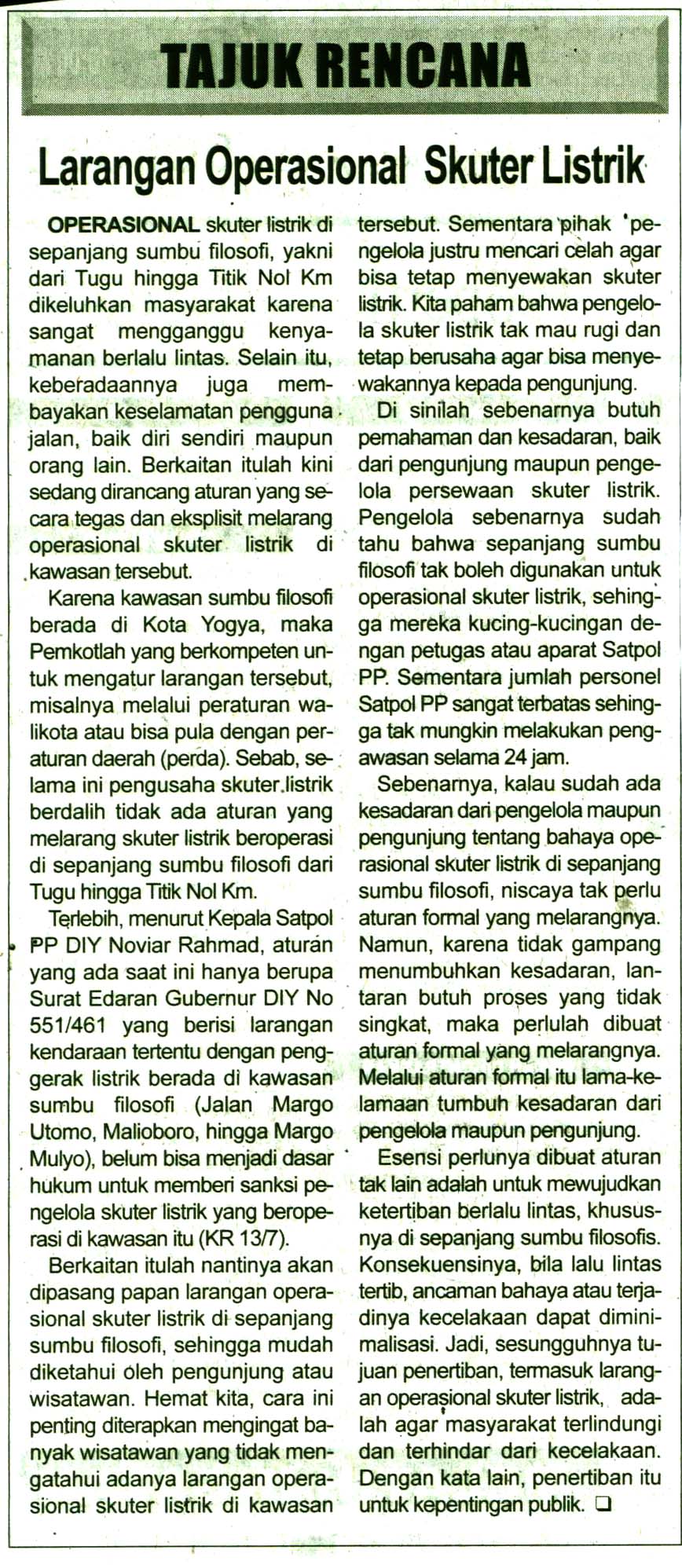 Kliping jogja terbaru