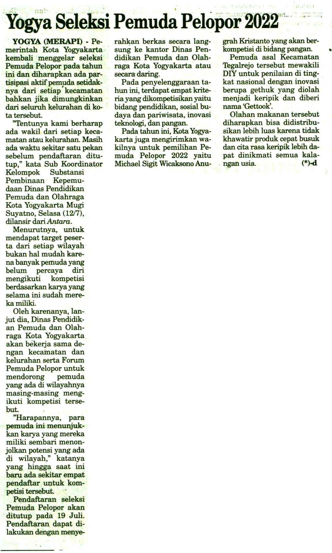 Kliping jogja terbaru