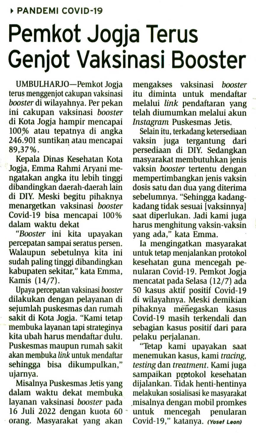 Kliping jogja terbaru