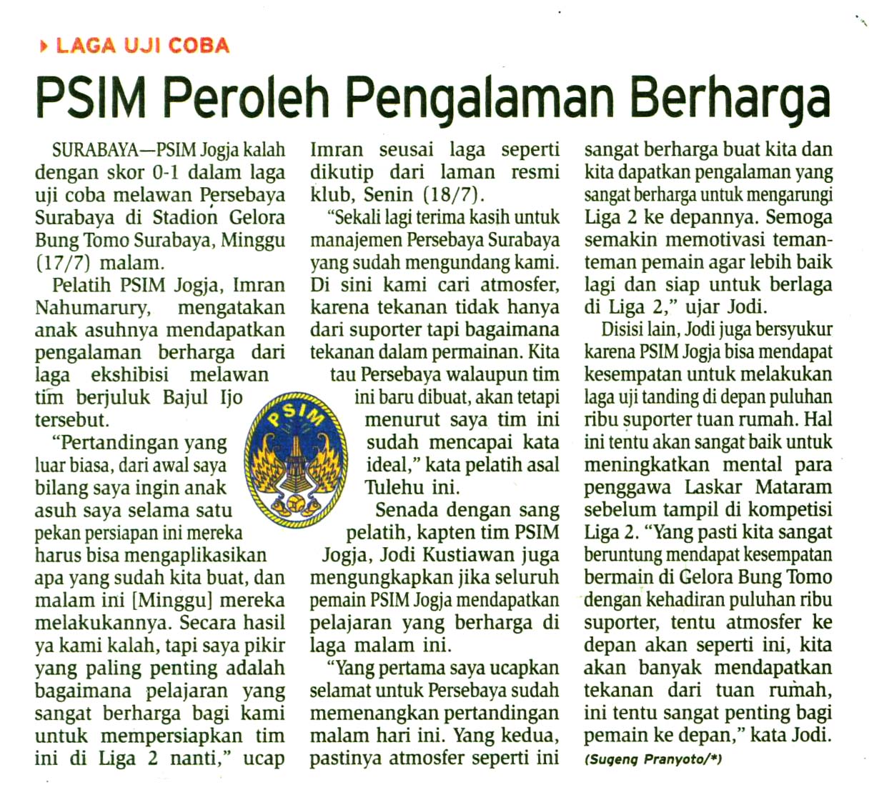 Kliping jogja terbaru
