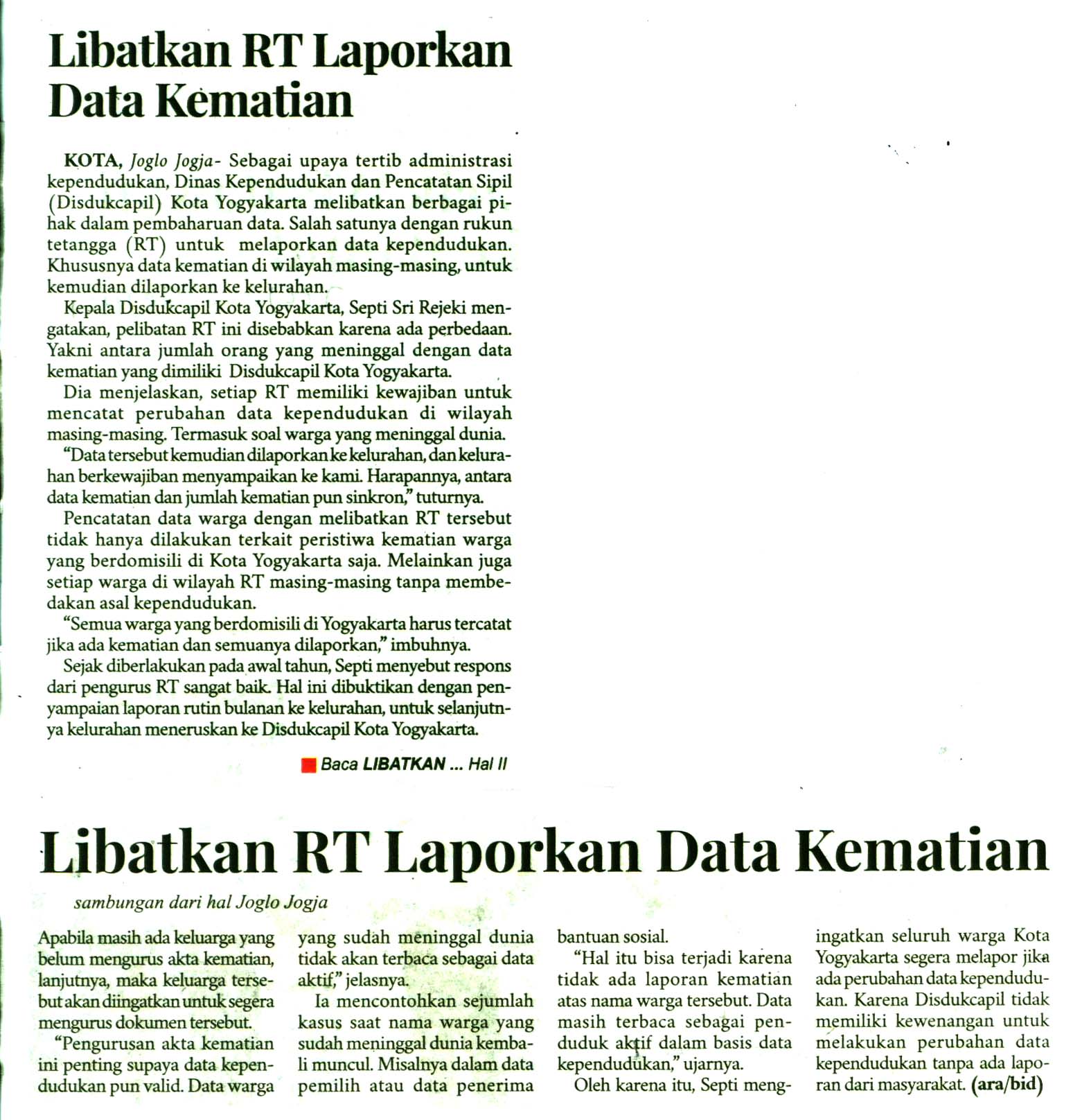 Kliping jogja terbaru