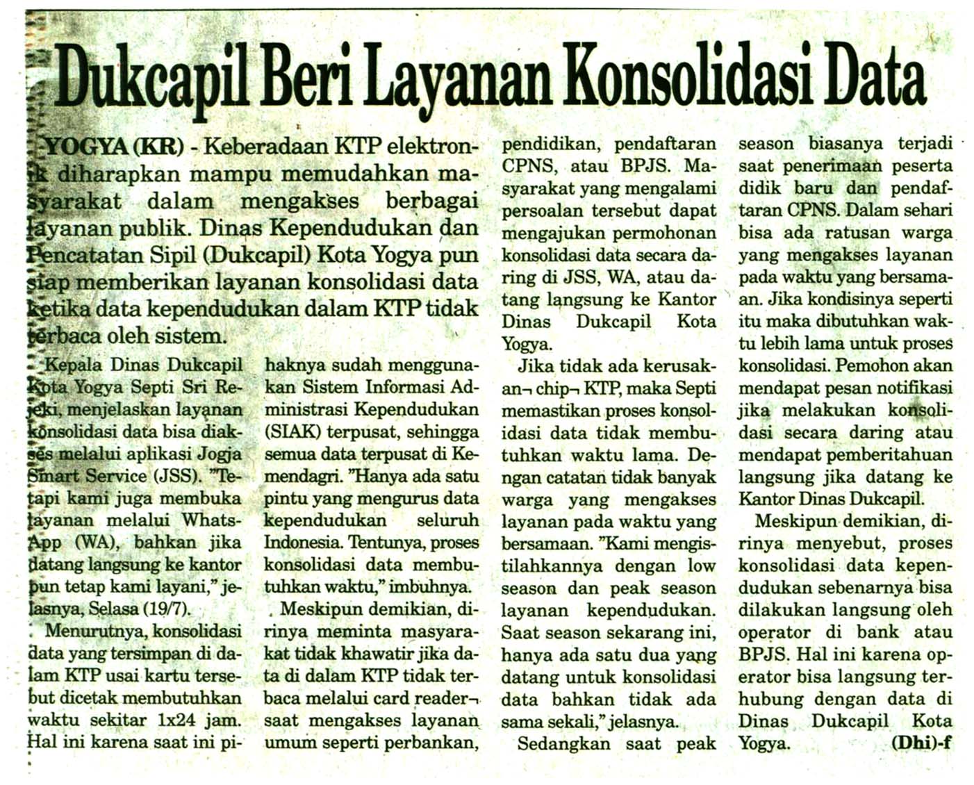 Kliping jogja terbaru