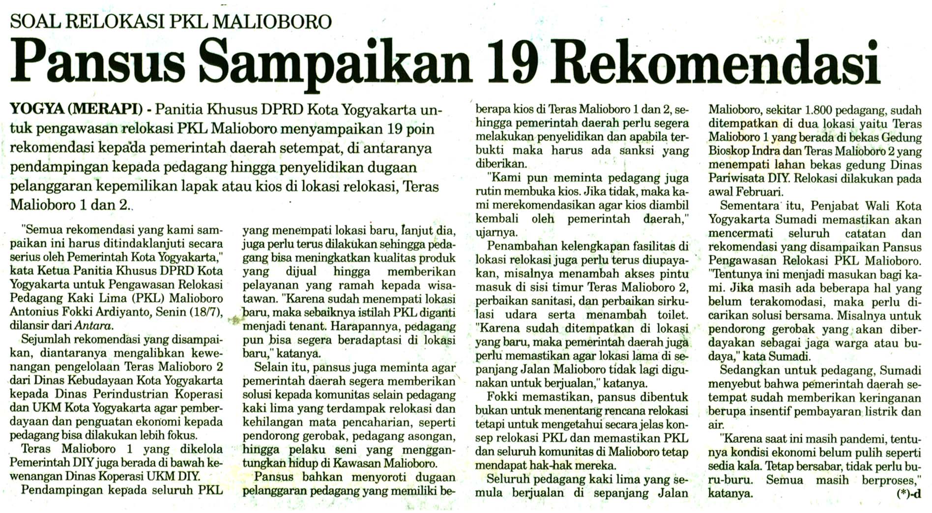 Kliping jogja terbaru