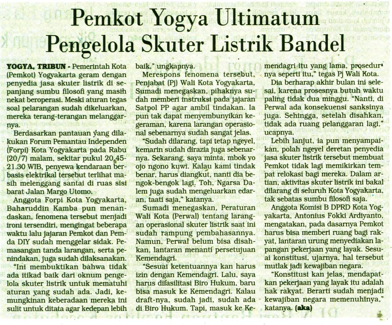 Kliping jogja terbaru