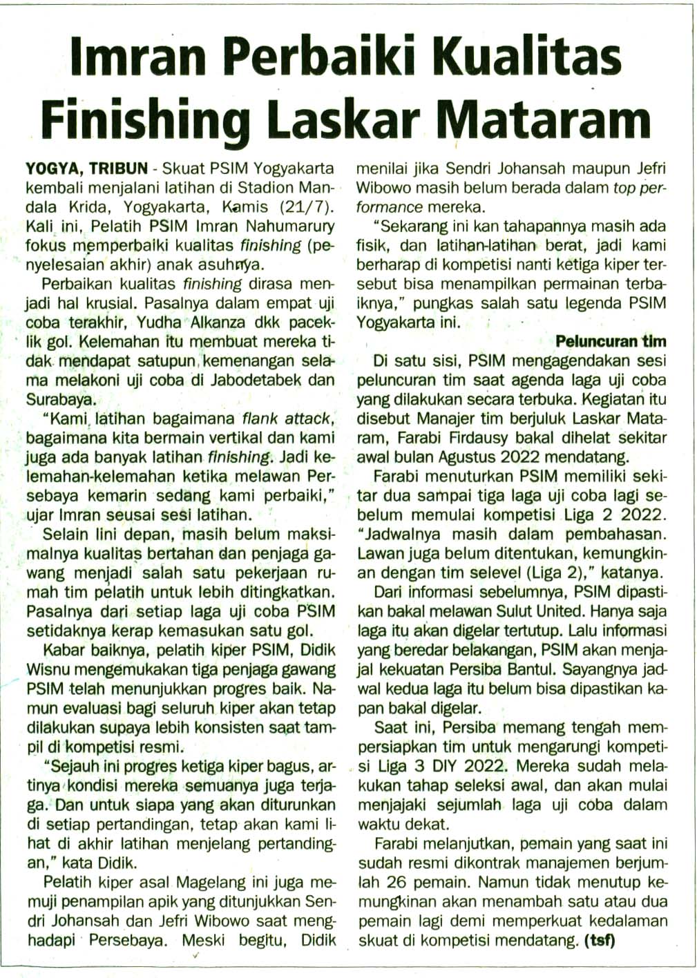 Kliping jogja terbaru