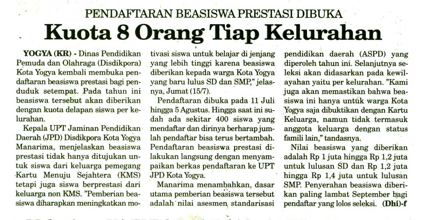 Kliping jogja terbaru