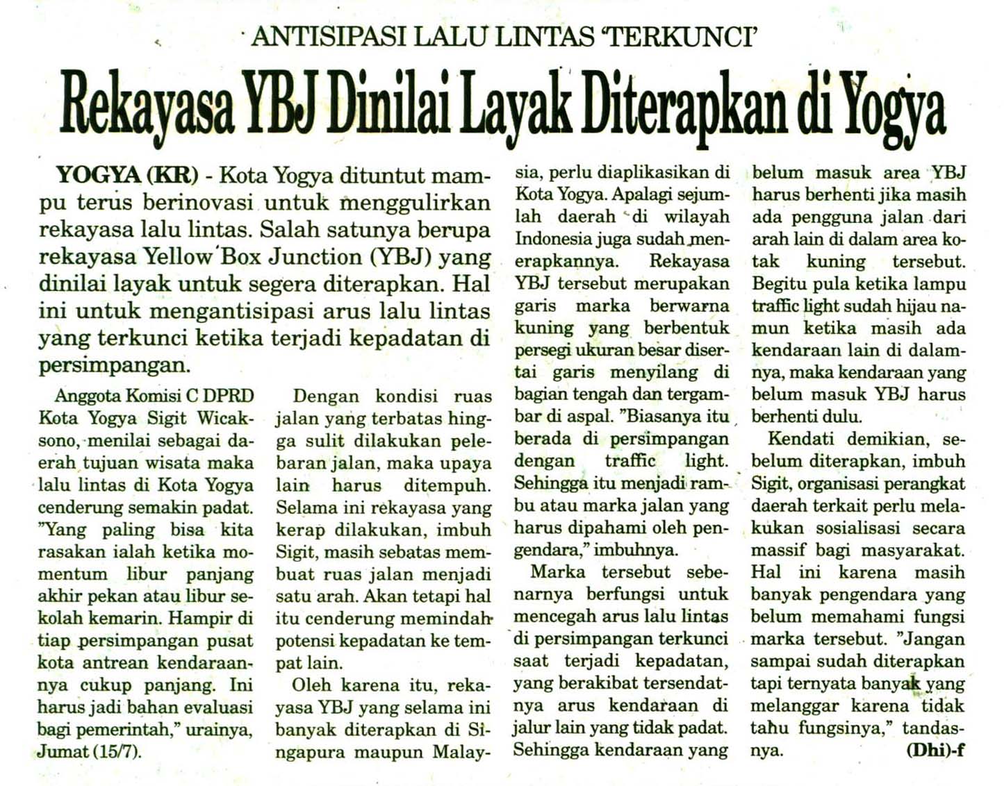 Kliping jogja terbaru
