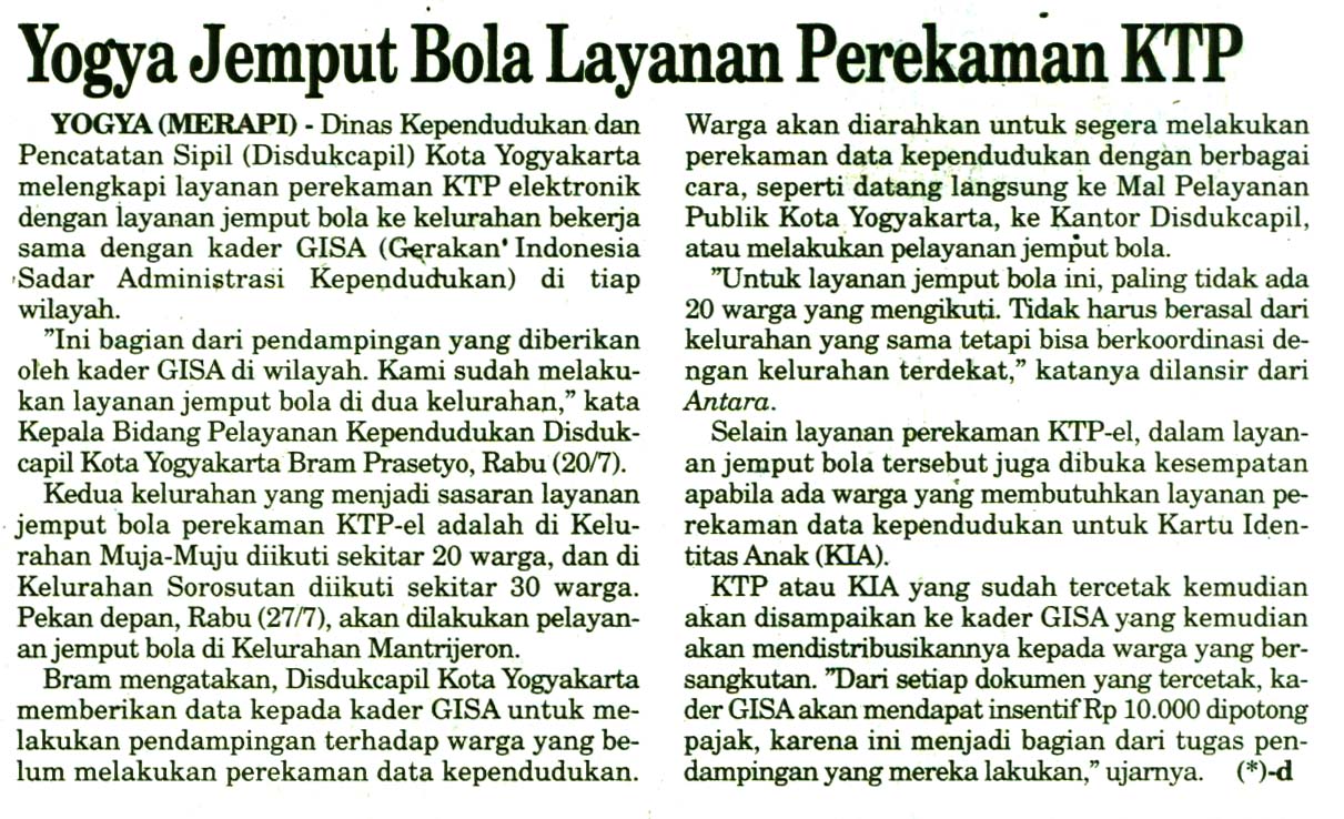Kliping jogja terbaru